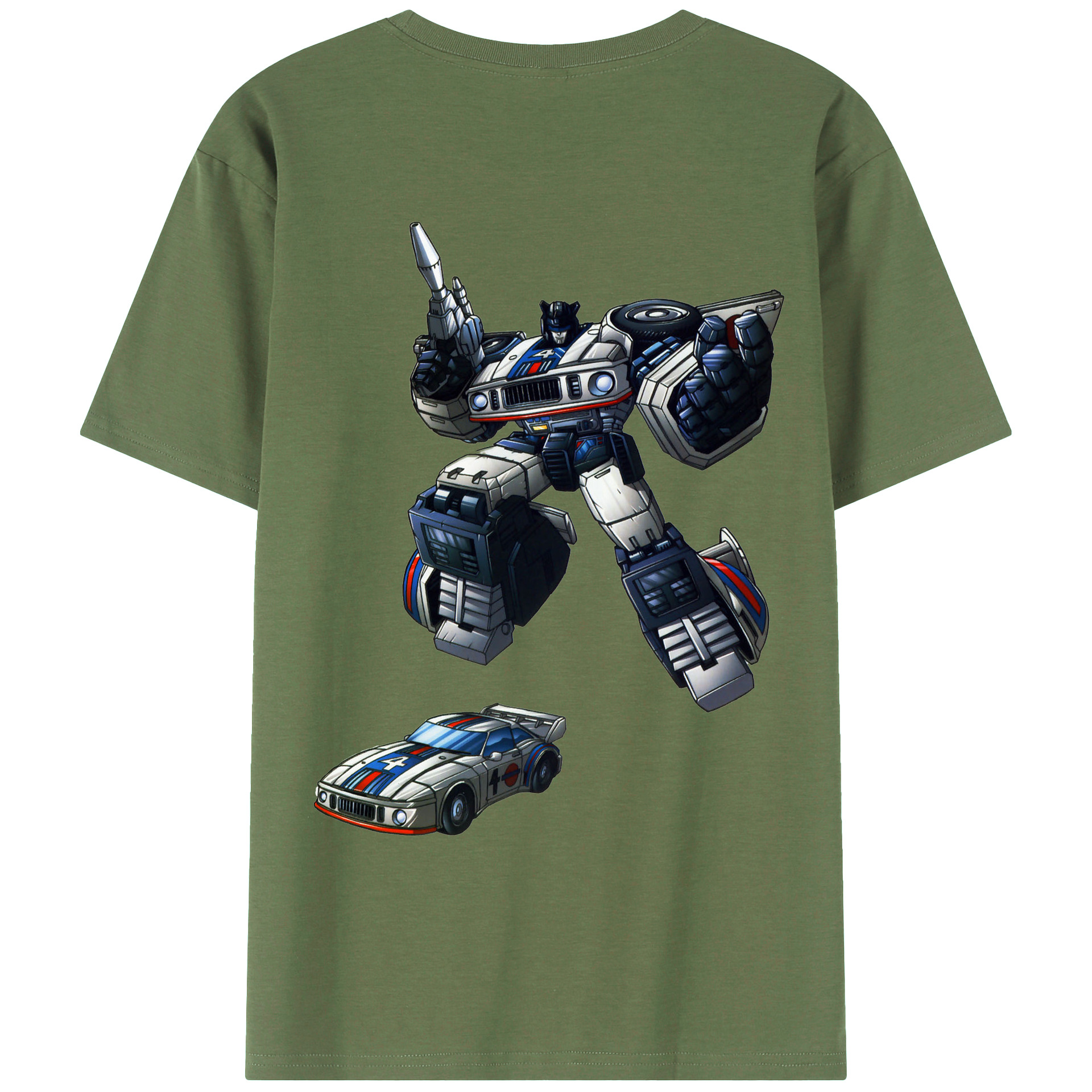 （画像用）  綿100％ メンズ半袖Tシャツ（バックプリント） 通気性